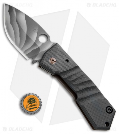 Crusader Forge Custom VIS Metro Tactical Frame Lock Knife (3.6" 3D Black)