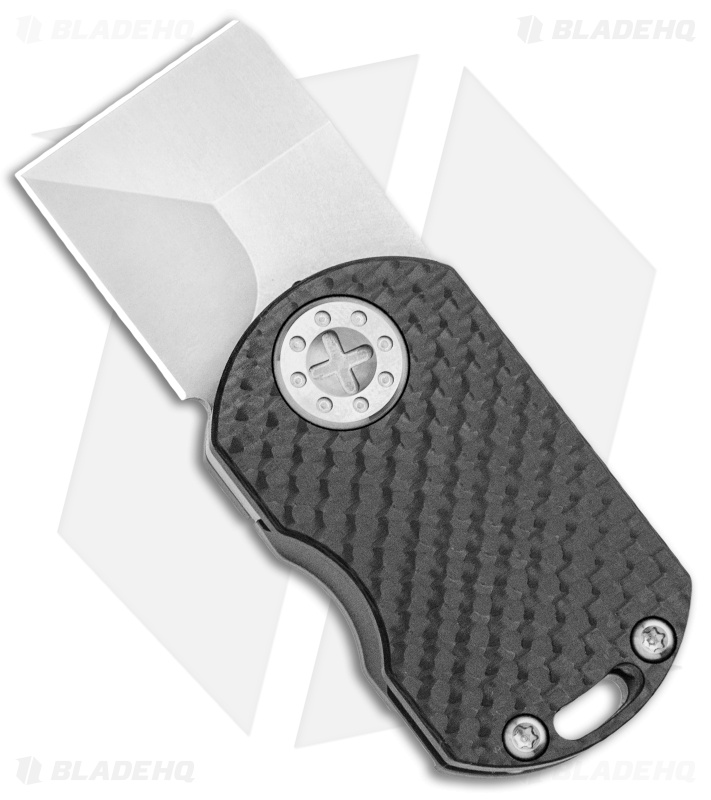 Curtiss Custom Knives ODT Frame Lock Knife Carbon Fiber/Titanium (1" Stonewash)