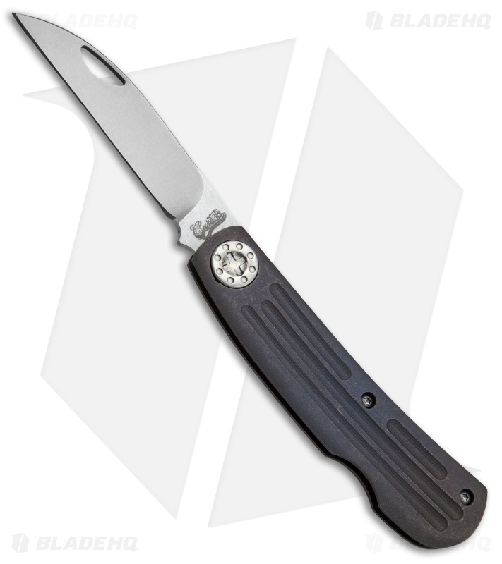 Curtiss Custom Knives SwayTac Slipjoint Knife Blue Titanium (2.875" Stonewash)