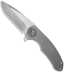 Curtiss Custom Knives F3 Medium Frame Lock Knife Titanium (3.5" Two-Tone)