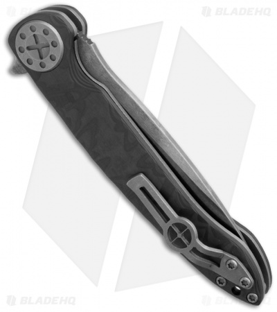 Curtiss Custom Knives Liner Lock Knife Carbon Fiber (4" Acid Wash)