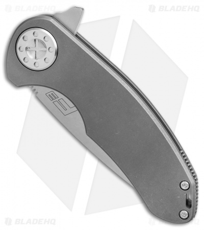 Curtiss Custom F3 Medium Frame Lock Knife Standard Titanium (3.25" Stonewash)