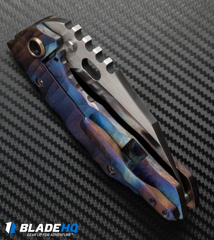 Dalibor Bergam Knives Draco Frame Lock Knife Titanium (3.5" Satin) 2016