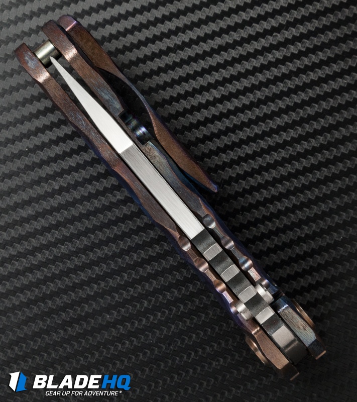 Dalibor Bergam Knives Draco Frame Lock Knife Titanium (3.5" Satin) 2016