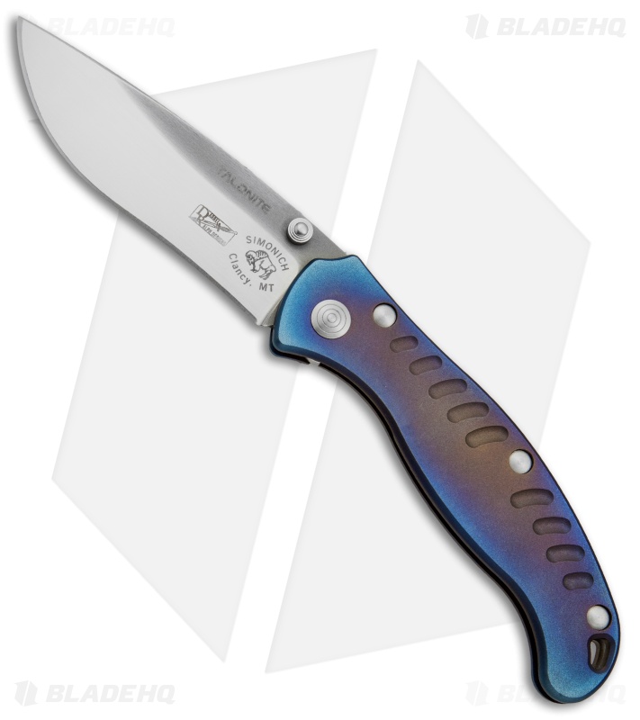 DDR/Simonich 2BK Custom Frame Lock Knife Anodized Ti (3.5" Hand Rubbed Satin)