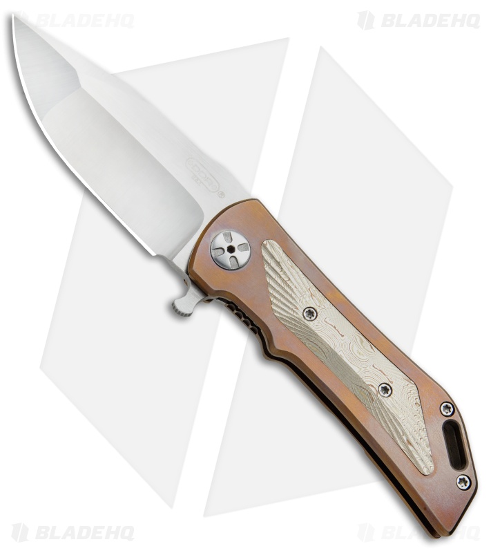 Darrel Ralph DDR Custom Dominator Level 2 Knife Bronzed Ti/Mokume (3.75" Satin)