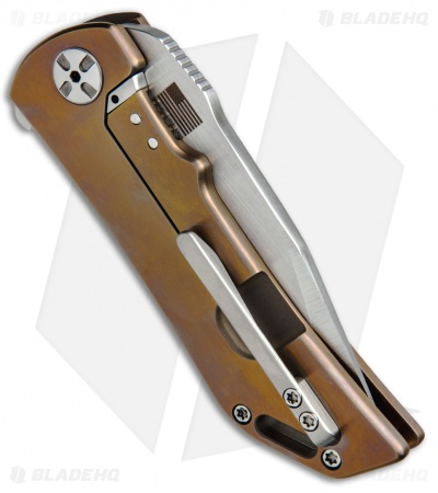 Darrel Ralph DDR Custom Dominator Level 2 Knife Bronzed Ti/Mokume (3.75" Satin)
