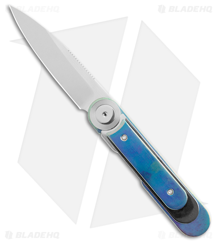 Dew Hara Custom Knives Infinity Opal Anodized Ti (3.1" Mirror)