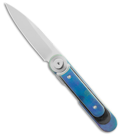 Dew Hara Custom Knives Infinity Opal Anodized Ti  (3.1" Mirror)