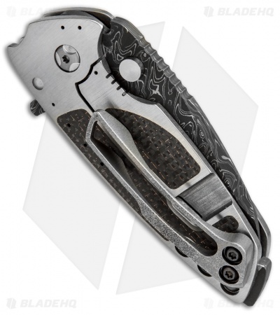 DireWare Custom H-90 Flipper Knife Full Ti/LSCF (3" Damascus)