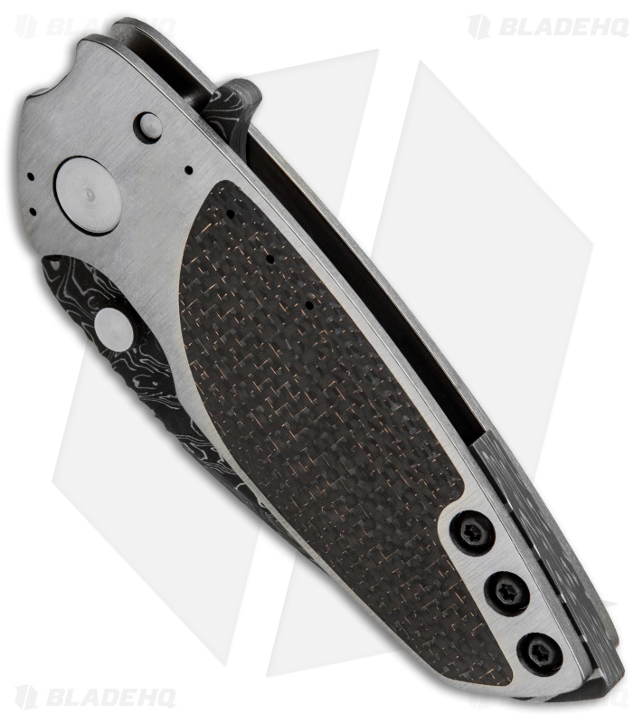 DireWare Custom H90 Flipper Knife Full Ti/LSCF (3" Damascus) Blade HQ