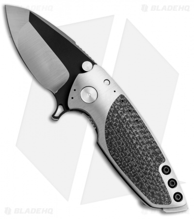 DireWare Custom H-90 Flipper Knife Full Ti/LSCF (3" Two-Tone)