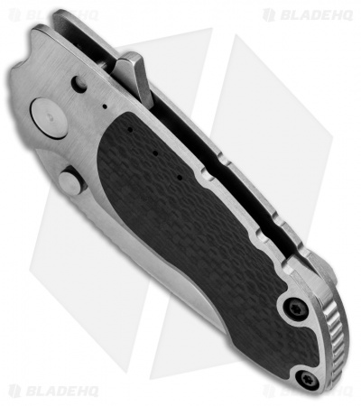 Direware Custom S-90 Recurve Flipper Knife Full Ti w/ CF Inlays (3" Satin)