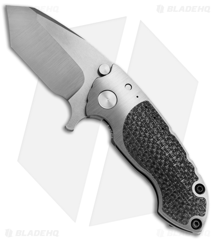 Direware Custom S-90 Tanto Flipper Knife Full Ti w/ LSCF Inlays (3" Satin)