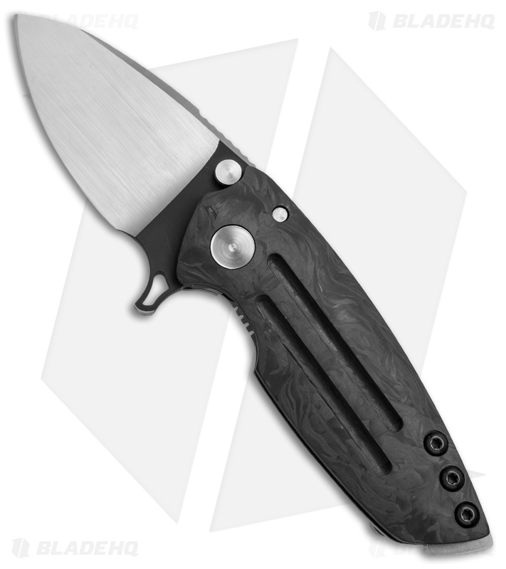DireWare Custom Hyper-90 Frame Lock Knife Carbon Fiber/Titanium (3" Two-Tone)