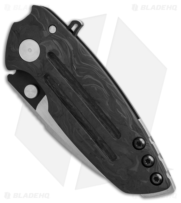 DireWare Custom Hyper-90 Frame Lock Knife Carbon Fiber/Titanium (3" Two-Tone)