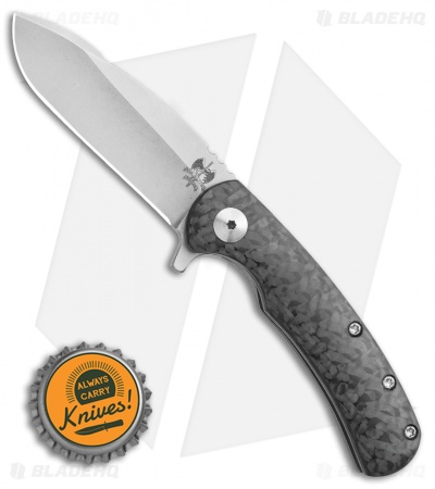 Doc Shiffer Designated Marksman Knife Carbon Fiber Flipper (2.75" Plain)