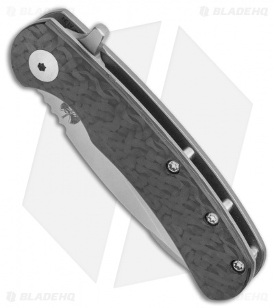 Doc Shiffer Designated Marksman Knife Carbon Fiber Flipper (2.75" Plain)