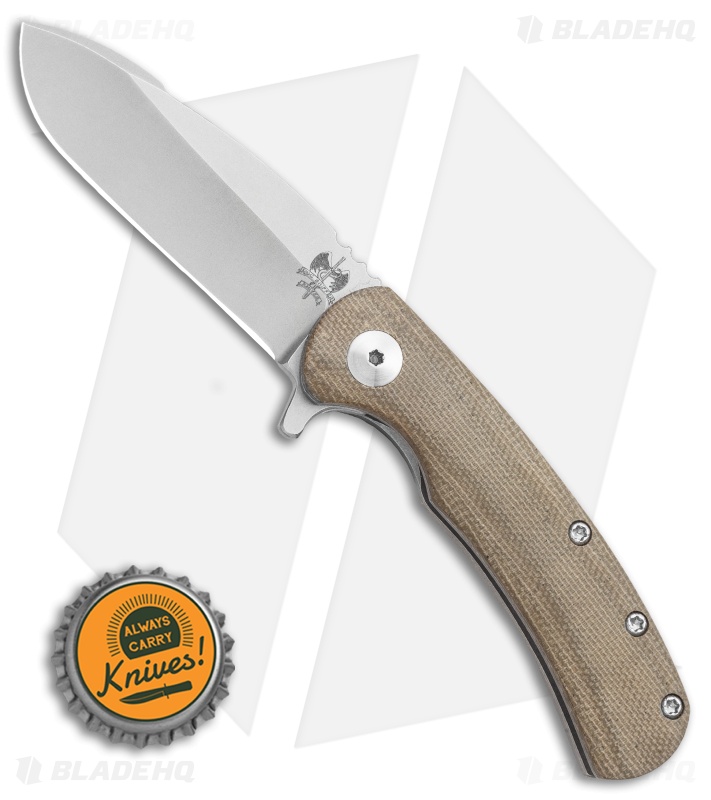 Doc Shiffer Designated Marksman Knife OD Micarta Flipper (2.75" Plain)