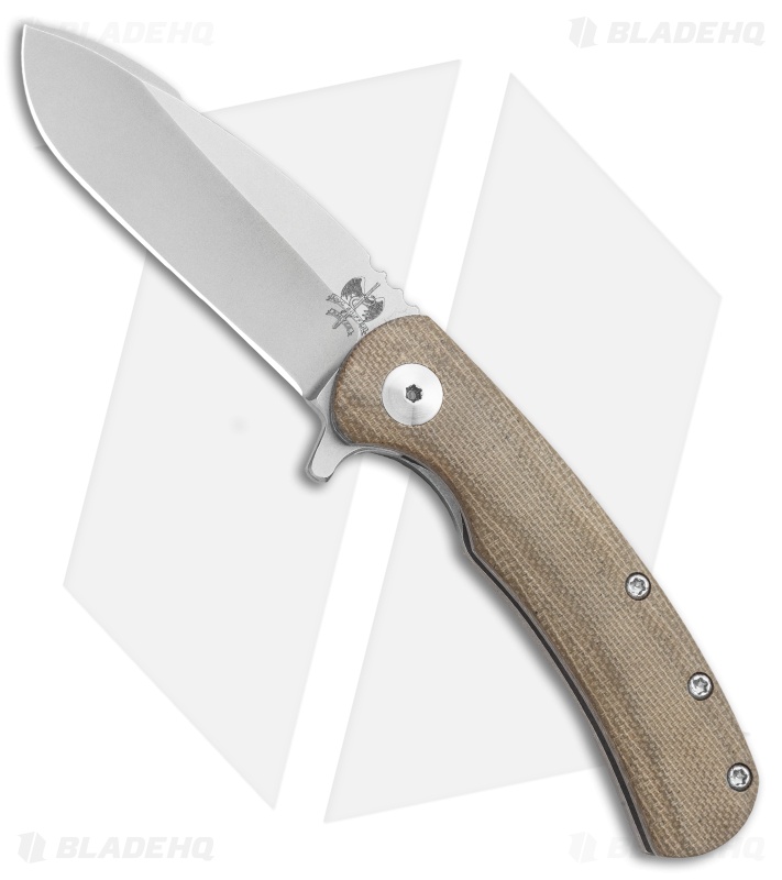 Doc Shiffer Designated Marksman Knife OD Micarta Flipper (2.75" Plain)
