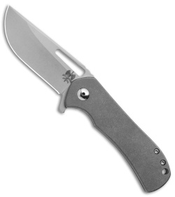 Doc Shiffer Recon Lightweight Frame Lock Knife Blasted/Tumbled Ti(3" SW Nitro V)