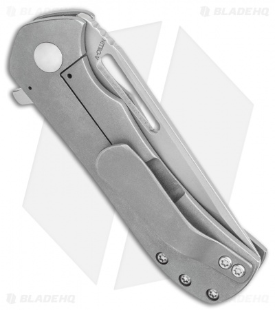 Doc Shiffer V3 Recon Frame Lock Knife Titanium (3" Stonewash)