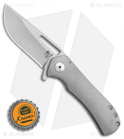 Doc Shiffer V3 Recon Knife Tumbled Ti (2.75" Stonewash)