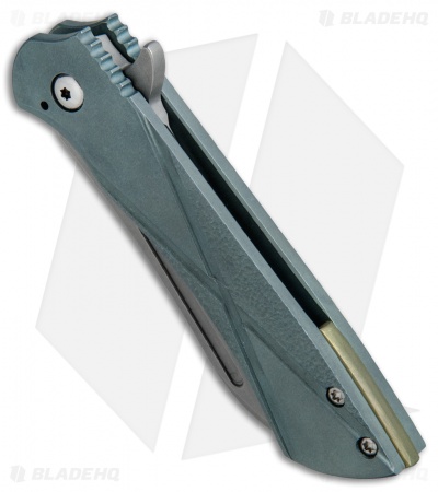 Doc Shiffer Valkyrie Frame Lock Knife Green Ti Compound (3" Stonewash)