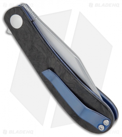 Doc Shiffer Custom Backpocket Flipper Knife Shred Carbon Fiber