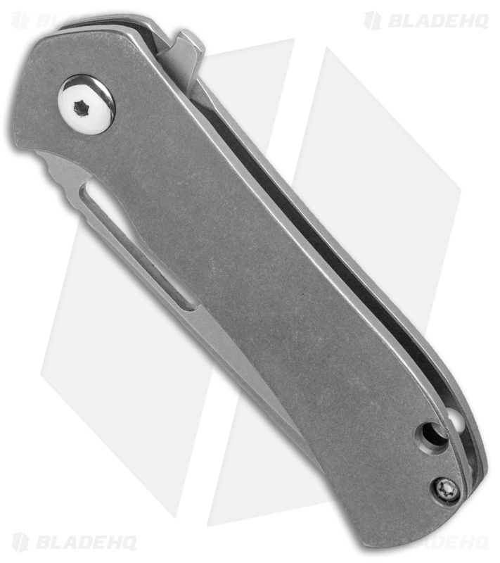 Doc Shiffer Recon Lightweight Frame Lock Knife Blasted/Tumbled Ti (2.75" SW)