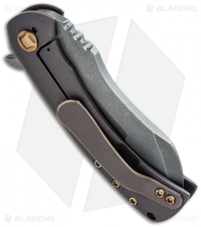 Doc Shiffer Custom Panda Knife Blue/Purple Ti (3.125" Acid SW)