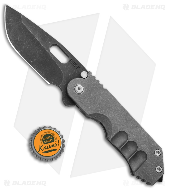 DSK Tactical GF1 Recluse Mini | Frame Lock Folding Knife | Milled Gray