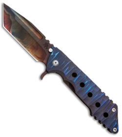 DSK Tactical Kickstand Gnome Frame Lock Knife Flamed (4.5" Flamed)