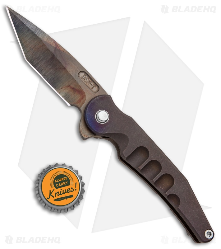 タッキー DSK Tactical Prick | Frame Lock Knife | Milled Heat Ano Ti
