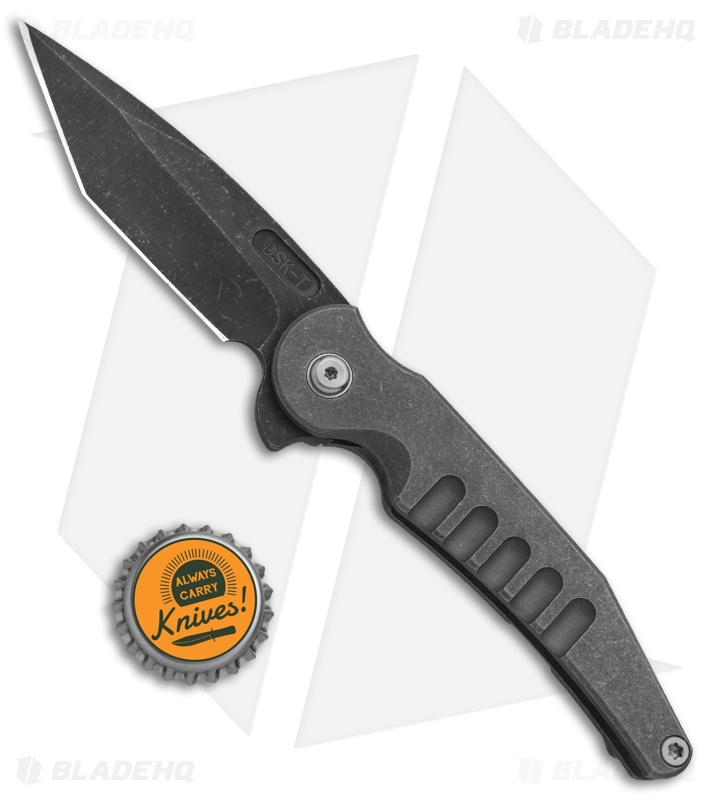 DSK Tactical Prick Frame Lock Knife Milled Ti (3.25" Tanto)  ASW 