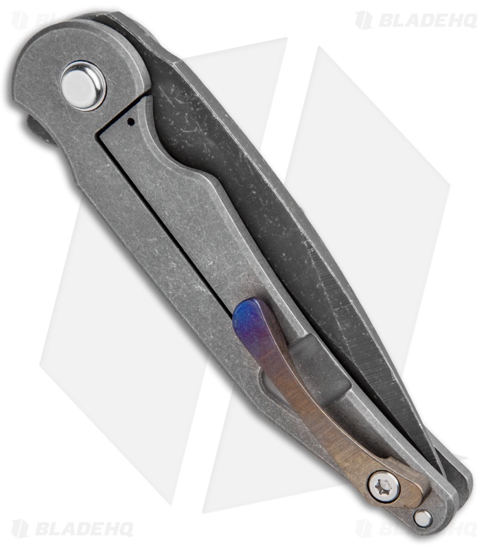 DSK Tactical Prick Frame Lock Knife Milled Ti (3.25" Tanto)  ASW 
