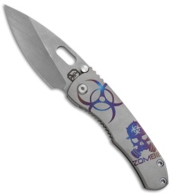 DSK Tactical DBV2 Frame Lock Knife Bio Zombie Ti (3.6" Acid Stonewash) #47