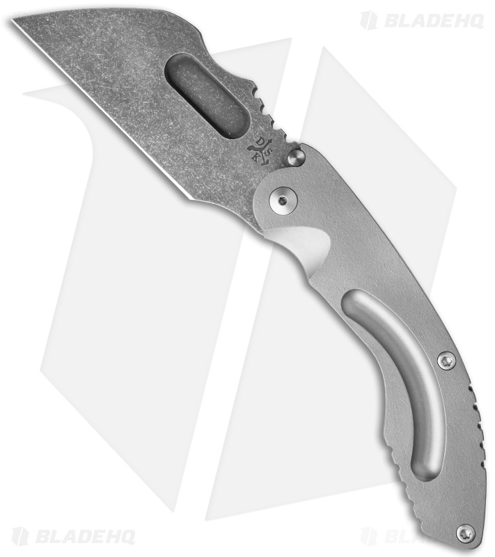 DSK Tactical VX-C Knife Milled Blast/Flame (4.25" Acid Stonewash)
