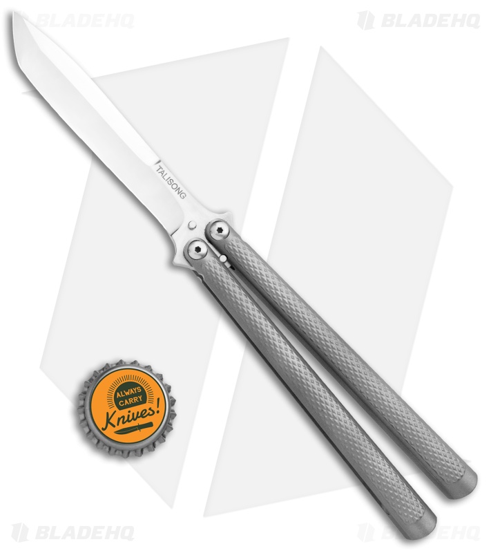 Eldon Talley Custom Talisong Flipper Balisong Knife (4.25" Tanto Satin)