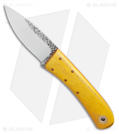 Fiddleback Forge Bushcraft Tasker Fixed Blade Knife Osage Wood (3.5" Satin)