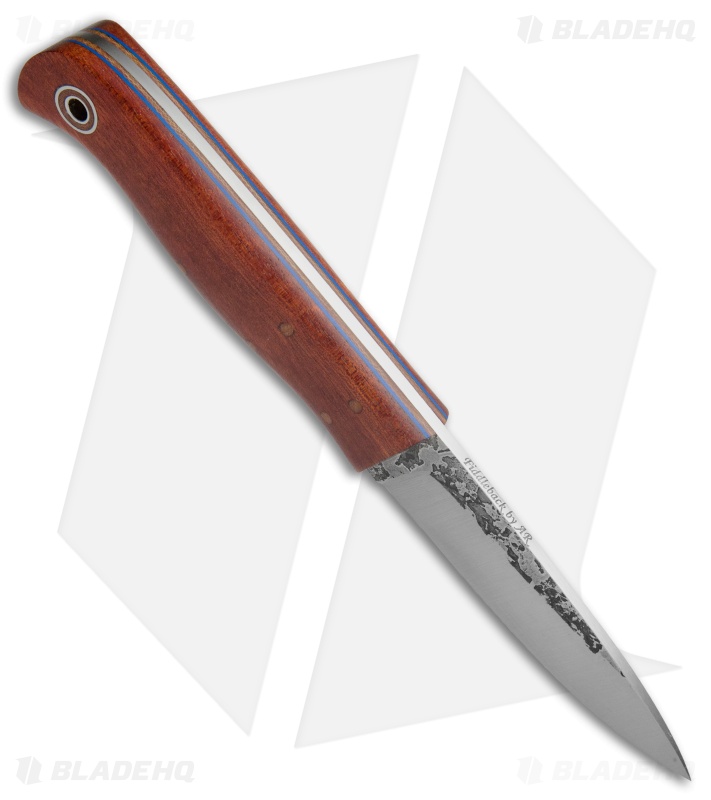 Fiddleback Forge KE Bushie Fixed Blade Knife Bloodwood (3.75" Satin)
