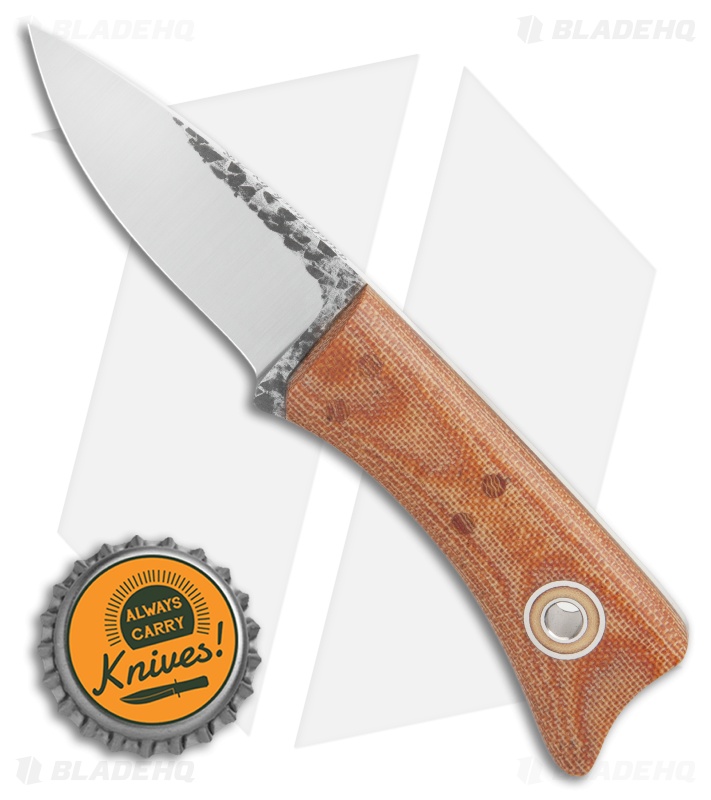 Fiddleback Forge Geisha Fixed Blade Knife Natural Micarta (2.3" Satin)