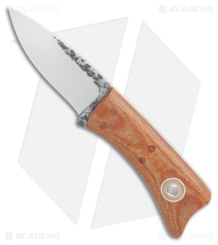Fiddleback Forge Geisha Fixed Blade Knife Natural Micarta (2.3" Satin)