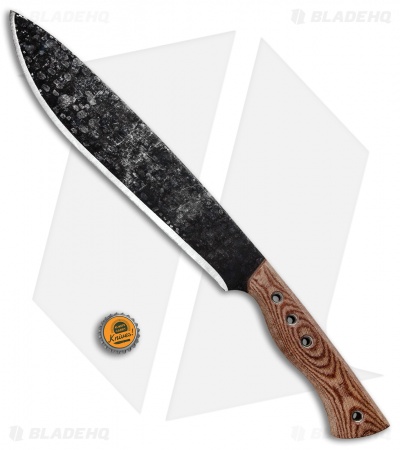 Fiddleback Forge Machete Natural Canvas Micarta (11.5" Black)