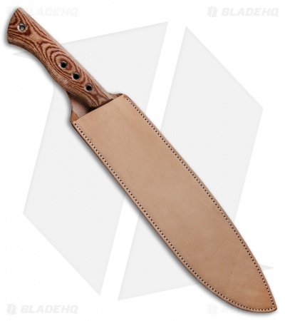 Fiddleback Forge Machete Natural Canvas Micarta (11.5" Black)
