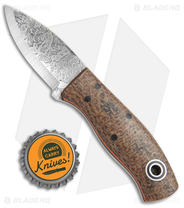 Fiddleback Forge Runt Knife Coffee Bag Burlap (2.125" Scandi)