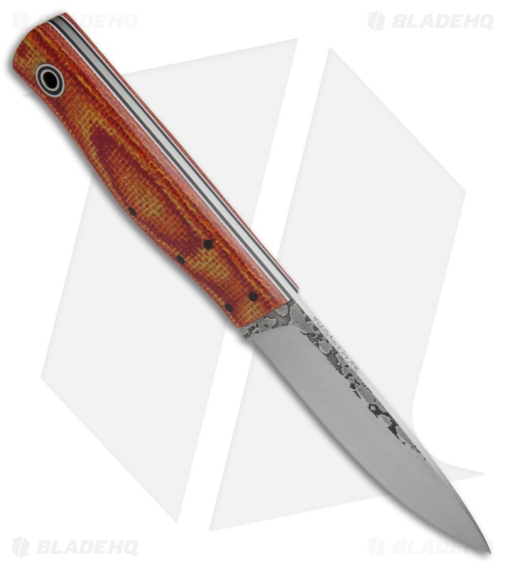 Fiddleback Forge Terrasaur Fixed Blade Knife Fiesta Burlap (4.25" Satin)