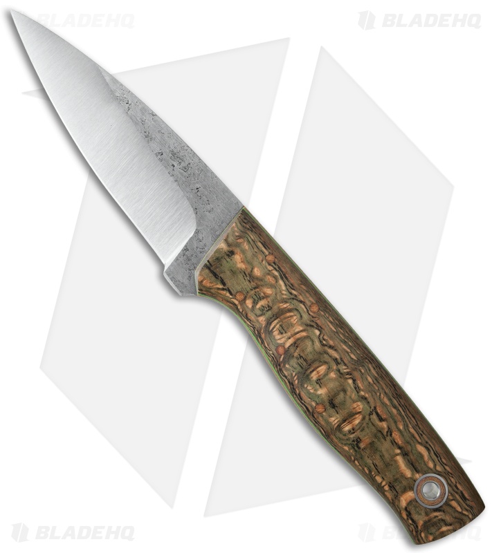 Fiddleback Forge Bear Paw Bushcrafter Curly Oak (4" Satin)
