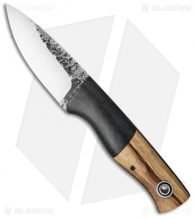 Fiddleback Forge Bushnub Fixed Blade Knife Marblewood (3.25" Satin)