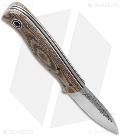 Fiddleback Forge Toboggan Knife Rattlesnake Burlap (2.875" Satin)